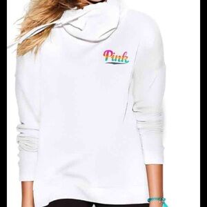 Vs Pink Cowl Neck Pullover